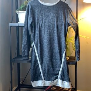 Adorable grey sweatshirt dress